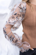 Load image into Gallery viewer, Sweater Vest With Transparent Floral Sleeves
