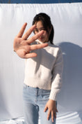 Load image into Gallery viewer, Sustainable Secondhand Off-White Sweater - front view
