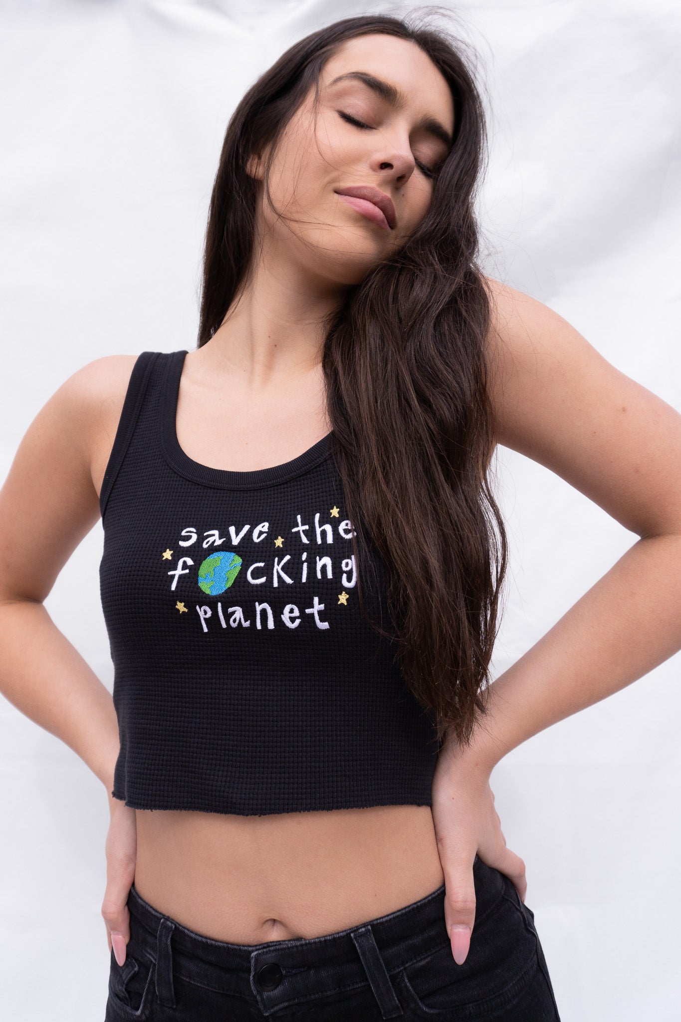 Sustainable Tank Top Front View