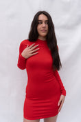 Load image into Gallery viewer, Sustainable Secondhand Long Sleeve Dress - front view
