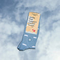 Load image into Gallery viewer, Sustainable Floating Cloud Socks front view
