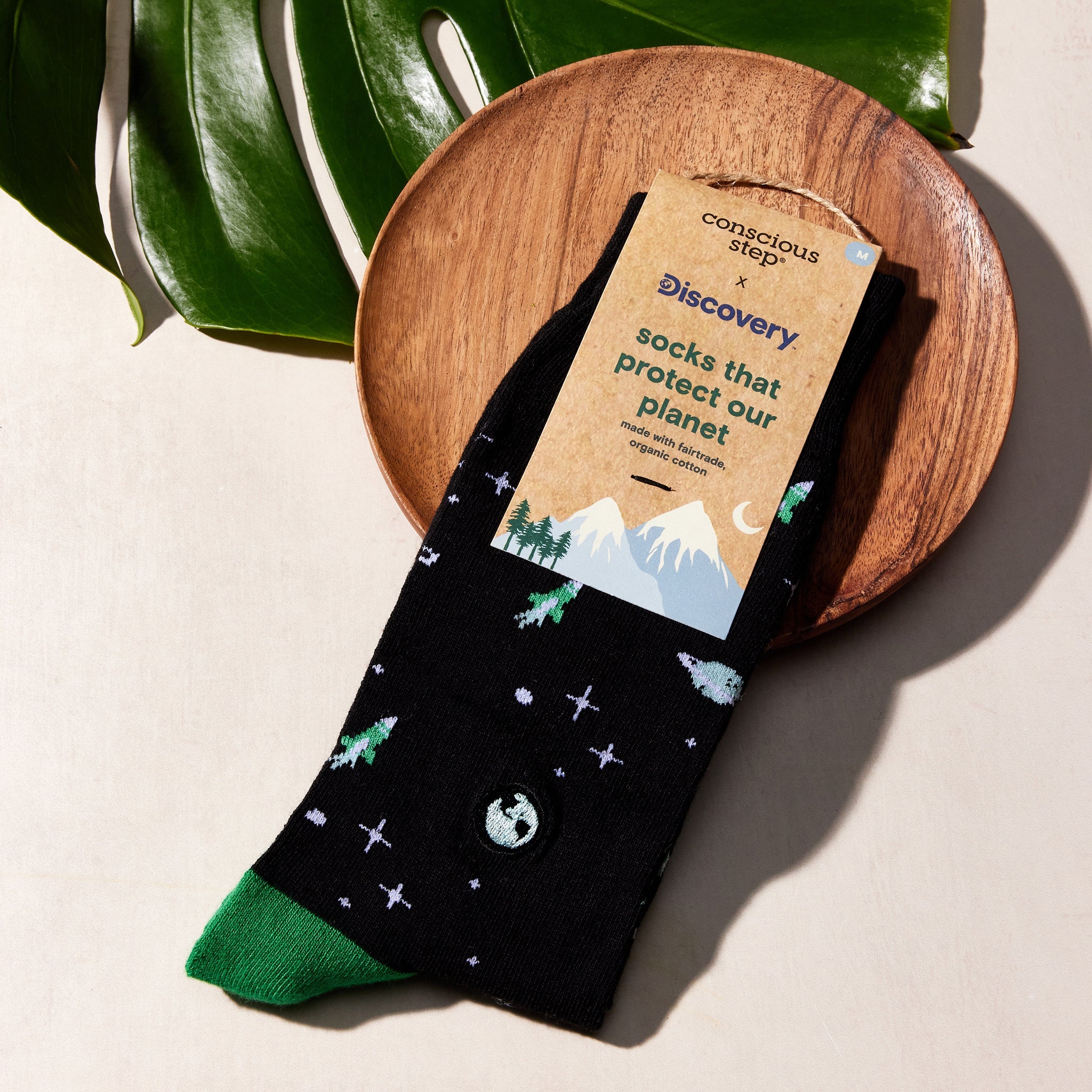 Black Galaxy Socks with stars