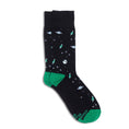 Load image into Gallery viewer, Black Galaxy Socks with rockets

