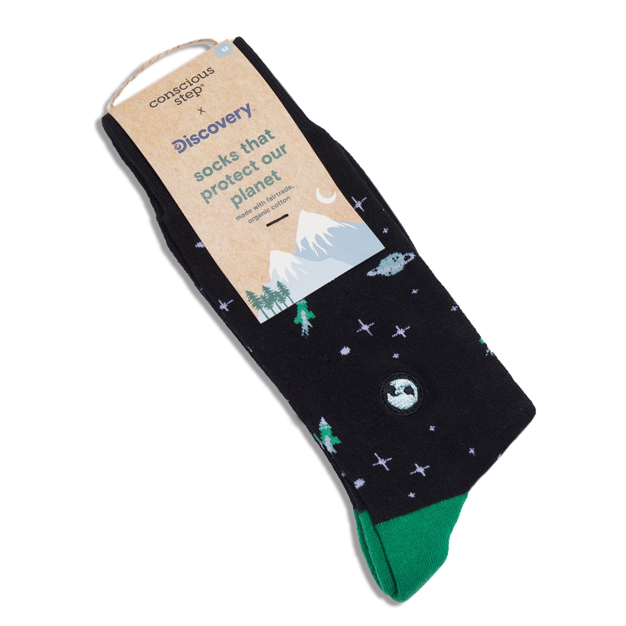 Black Galaxy Socks with stars